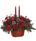 Classic Cardinal Centerpiece from Fields Flowers in Ashland, KY